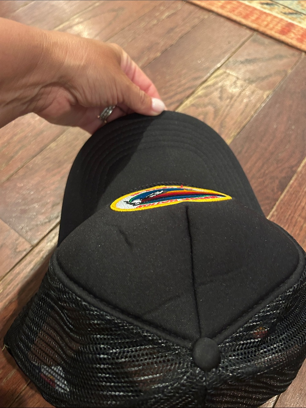 Aviator Nation Trucker Hat with Colorful Aviator Patch - Picture 9 of 10